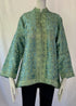 Hand Embroidered Short Jacket - Sea Green